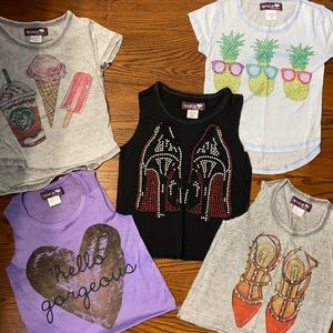 Summer girls bundle. Sparkle by stoopher. Size 5/6